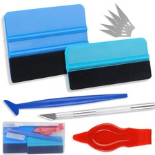 10PCS Window Tint Tools Kit, Premium Vinyl Wrap Easy to Apply Glass Blue