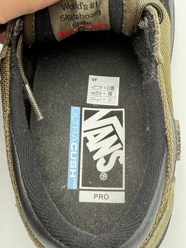 VANS Gilbert Crockett Tactical Beech Green Black Mens Size 7.5. Barely Worn.Nice - Picture 7 of 10