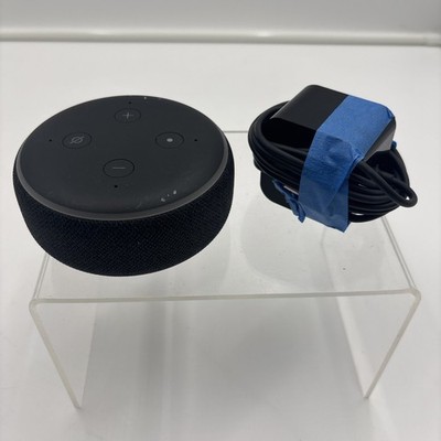 Amazon Echo Dot 3rd Generation D9N29T Smart Speaker Black with AC Adapter