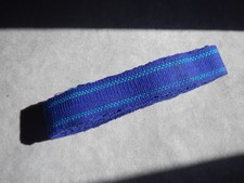 Vintage Handwoven Guatemalan Sash Belts 90 X 1.2 Striped material Purple/Teal