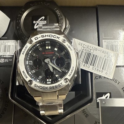 Casio G-Shock G-Steel GST-S110D-1A Tough Solar Stainless Steel Men's Watch