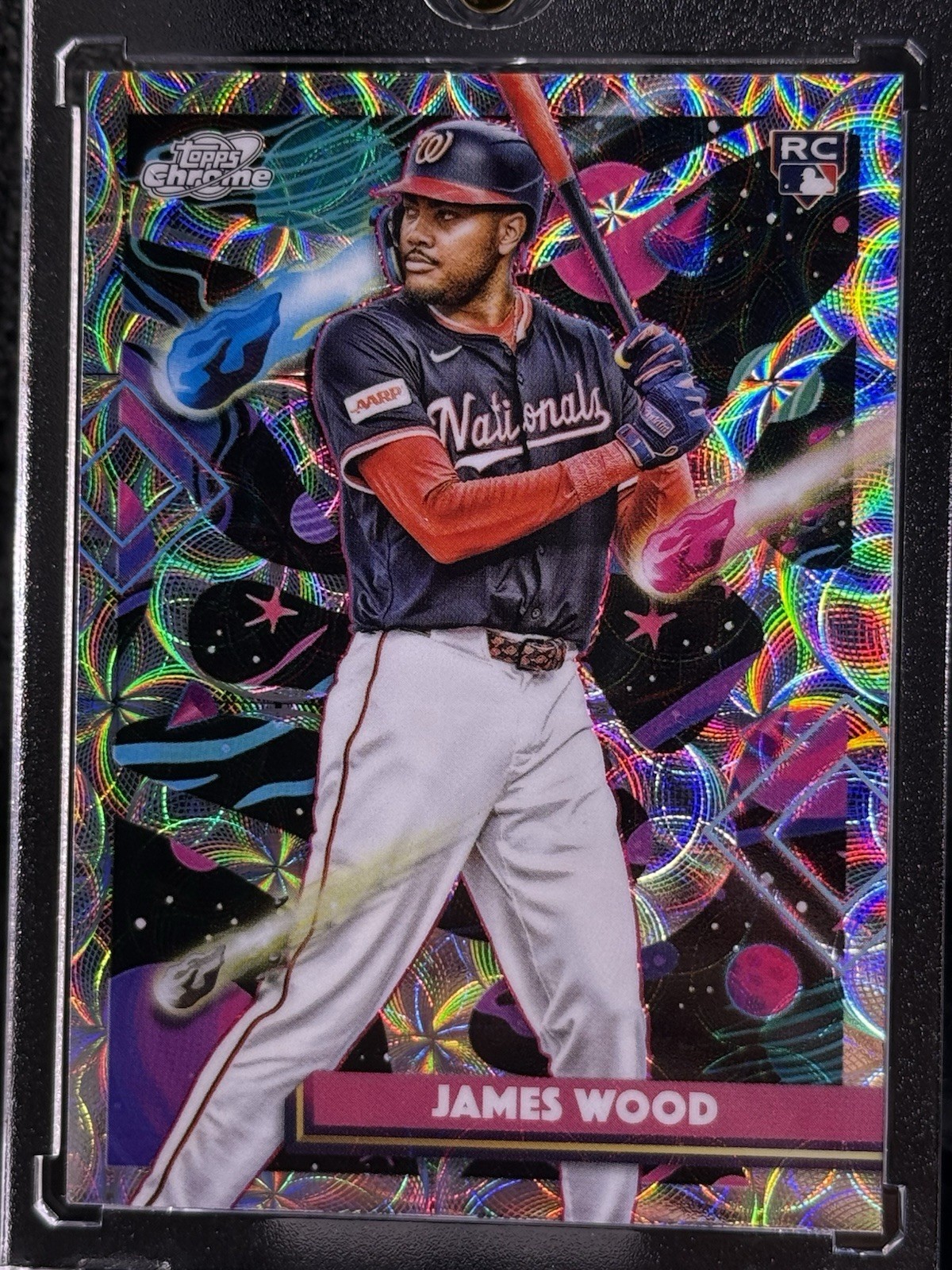 2025 TOPPS COSMIC CHROME #1 JAMES WOOD NUCLEUS REFRACTOR - SSP/RC