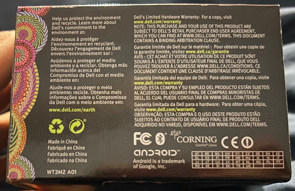 Dell Streak 5 5" widescreen tablet new NOS android - Image 3 of 4