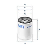 Kraftstofffilter Ufi 24.319.01 Filtereinsatz FüR Mercedes T1 W123 S123 601 Puch