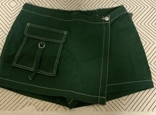 Wild Fable Women s Wrap Skort Dark Green Size XL