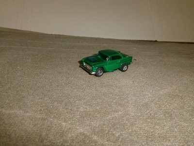 AURORA AFX HO 1955 CHEVROLET BELAIR 2 DR. HDTP. SLOT CAR  -    GREEN