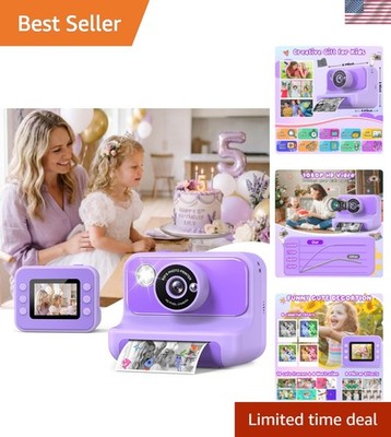 Kids Camera Instant Print, Christmas Birthday Gifts for Girls and Boys, 1080P...