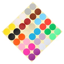  60 Sheets 4'' Self Adhesive Color Coding Labels 20 Circle Price Stickers