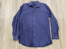 Blue Tommy Hilfiger Plaid Long Sleeve Button Up Shirt Men  s Size M