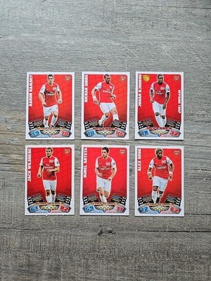 Topps Premier League 2011/12 Arsenal X6 inklusive Arteta Match Attax 
