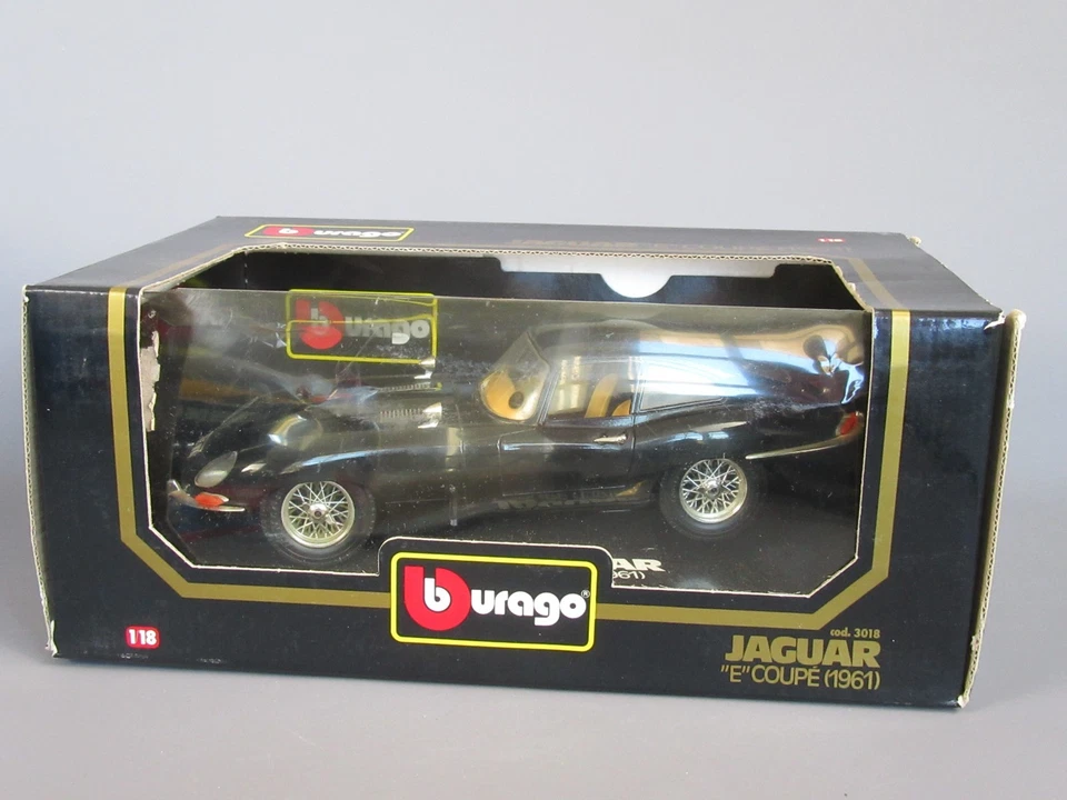 D573 Burago Réf 3018 Italie Jaguar Type E Coupé 1961 Noir 1:18 Boite BBurago - Photo 2/4