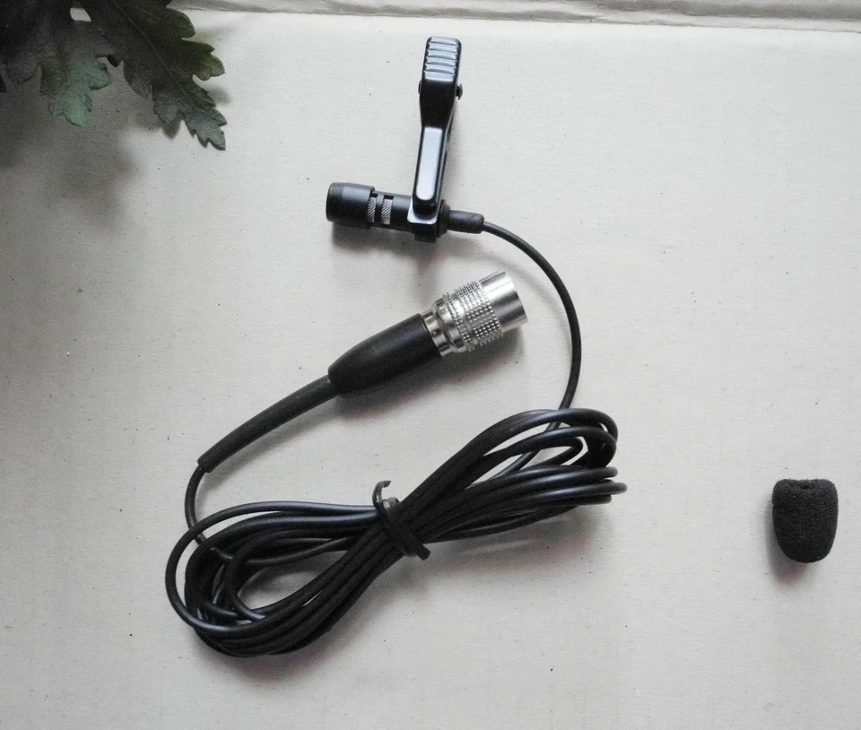 NEW Lavalier/Lapel Microphone Mic For Audio-Technica (Hirose 4Pin) - Image 2 of 4
