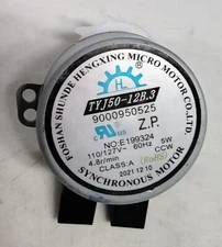 Foshan Shunde Hengxing Synchronous Motor Part # Tyj50-12b.3