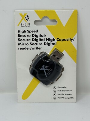 High speed SD/SDHC/MicroSD Reader/Writer. PC/MAC compatible - NEW