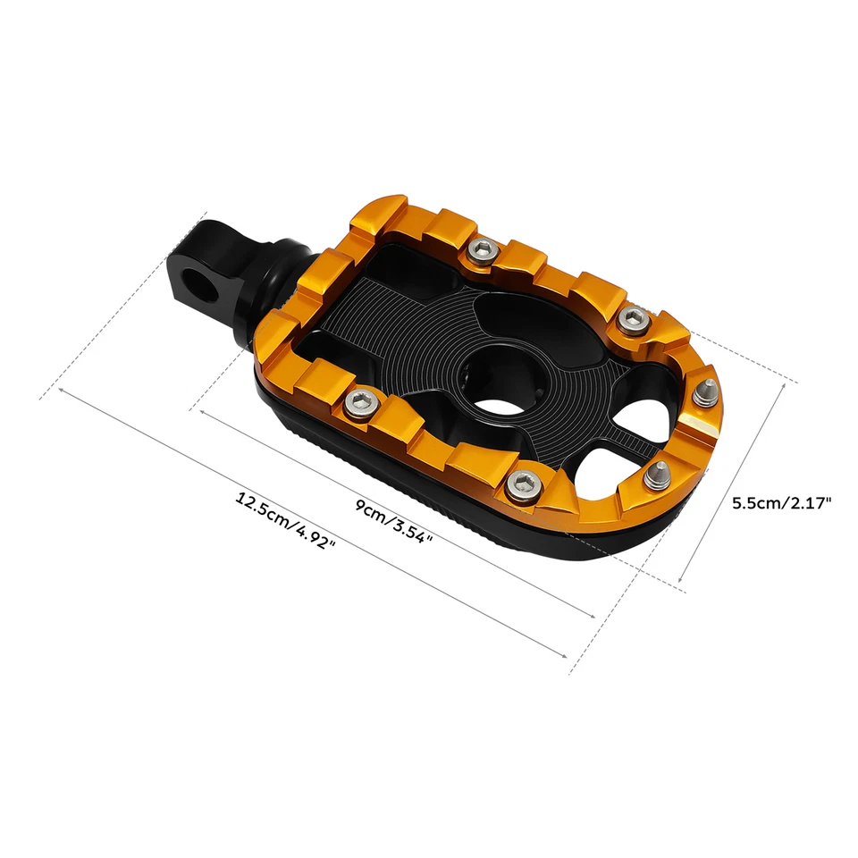 10mm Highway Footpegs Pegs Fit For Harley Touring Electra Street Road King Glide - Image 4 of 4