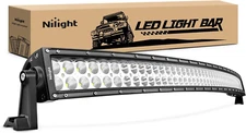 Nilight LED Light Bar 42Inch 240W 16800LM Curved Spot Flood Combo Driving Lamp