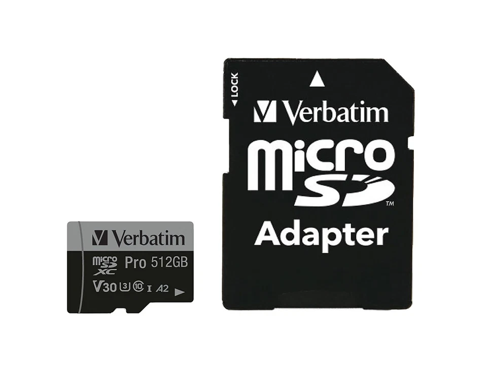 0023942470465 Verbatim Pro U3 512GB Micro SDXC Card Verbatim - Image 4 of 4