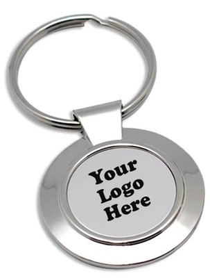 Custom Logo Round Key Chain, Company Logo Key Chains, 10X, 25X, 50X | eBay