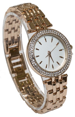 Blekon Collections Japanese Qrt Elegant Women Rhinestone Bezel SS Bracelet Watch - Picture 18 of 41