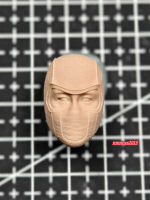 MASK 1/6スケールフィギュア 1:4 1:6 1:12 1:18 White Ghost Ninja Mask Head Sculpt For