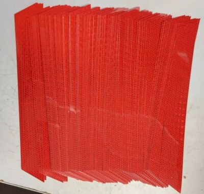 Bag of 100 - Avery Dennison Red Reflective Strips V972NPLUQ 13.8'' x 1.75''