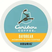 96/PACK Caribou Coffee Daybreak Morning Blend K-Cups Pods Bulk Packaging