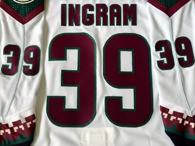 CONNOR INGRAM ARIZONA COYOTES MIC ADIDAS JERSEY 58G TEAM ISSUED