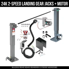 Bulldog 24K Electric Landing Gear Set with Traditional Gearbox & Manual Crank