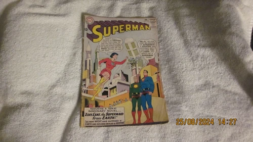VINTAGE DC COMICS SUPERMAN #159 FEB 1963 LOIS LANE SUPERMAID FROM EARTH!