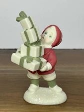 Dept 56 Simple Traditions Holly Lane 2002 "So Much to Give" Figurine 4" Tall 