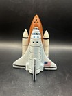 Nasa Space Shuttle Salt & Pepper Shaker Set Collectible Cracker Barrel Stoneware