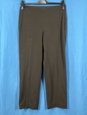 TALBOTS Heritage WOMEN'S Brown TWILL Straight Leg SIDE-ZIP Mid-Rise PANTS Sz 6P