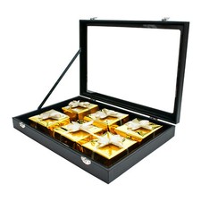 Display Case - Counter and Cabinet Display in Black with Lid (G220)