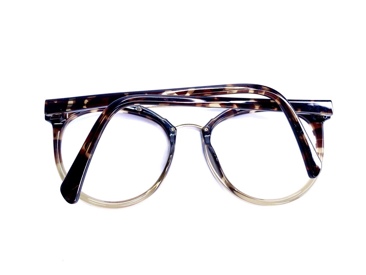 Max Cole Tortoise Brown Gold Aviator Frame Eyeglasses MC  display picture 3