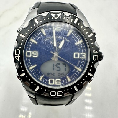 Men's Tommy Bahama Watch Relax Blue Analog Digital TB RLX1004 with New  Battery