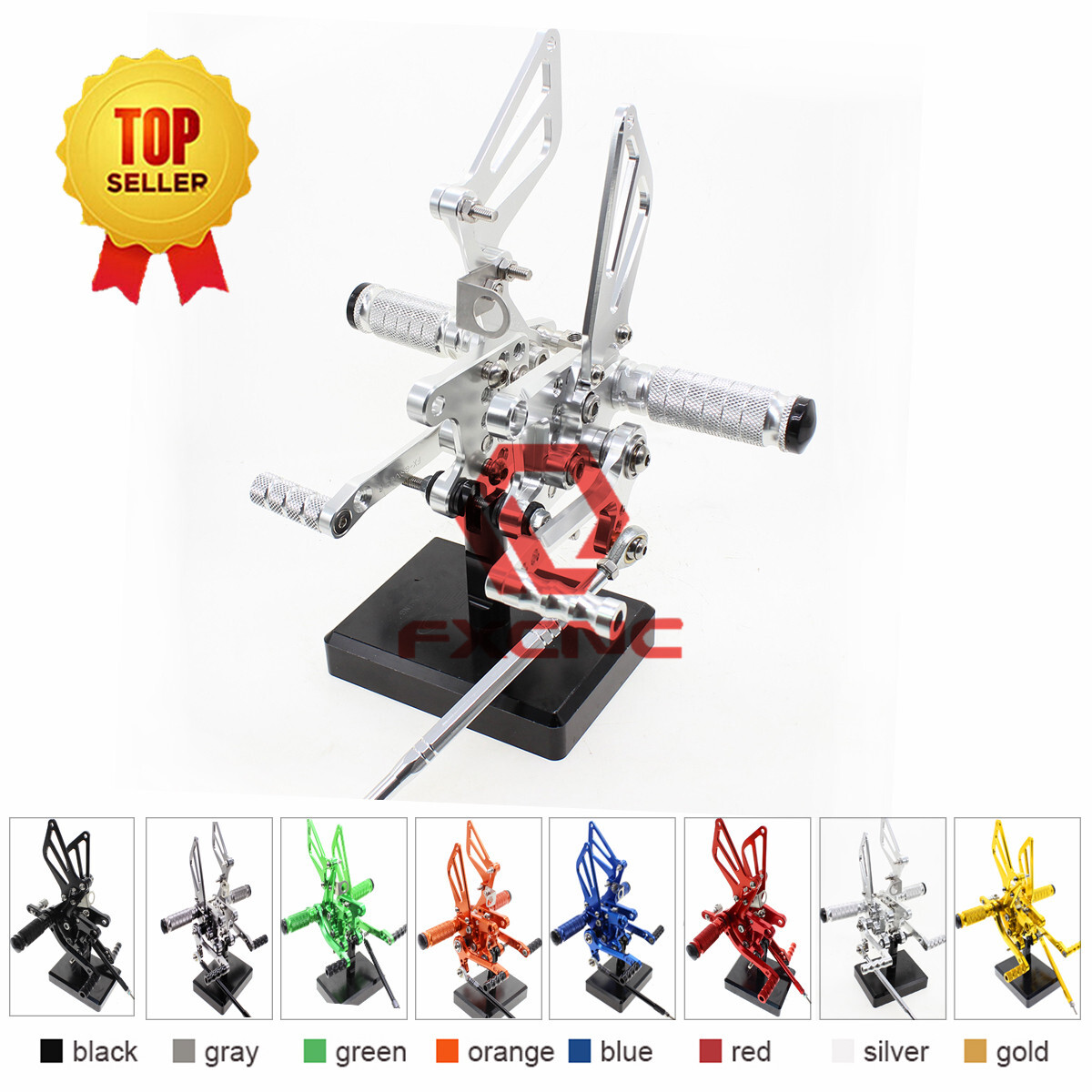 For Suzuki GSX600 2000 2001 2002 2003-2005 CNC Rearsets Foot Peg