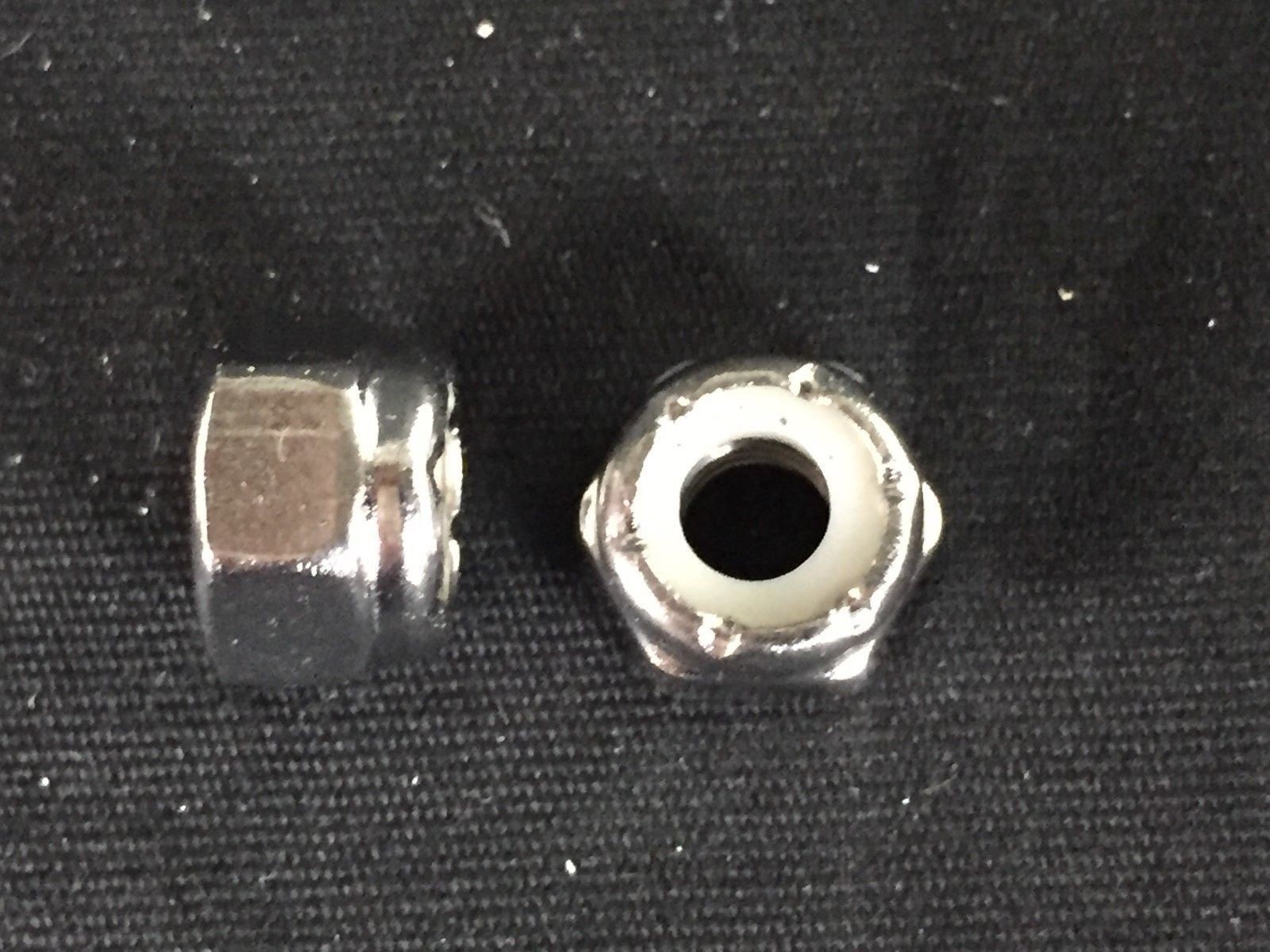 100 Nylon Insert Lock Nuts 10-24 AlloChrome 18-8 Qty 100 Each