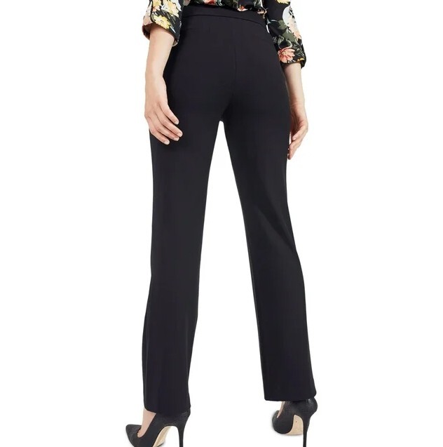 nwt-roz-ali-black-bootcut-pants-dressbarn-stretch-pull-on