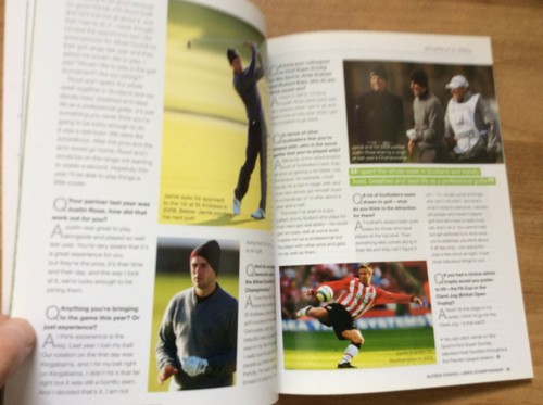 ALFRED DUNHILL LINKS CHAMPIONSHIP 2009 SOUVENIR PROGRAMME - FREEPOST UK - Imagen 7 de 10