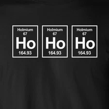 HOHOHO funny periodic table christmas santa claus chemistry science geek T-Shirt
