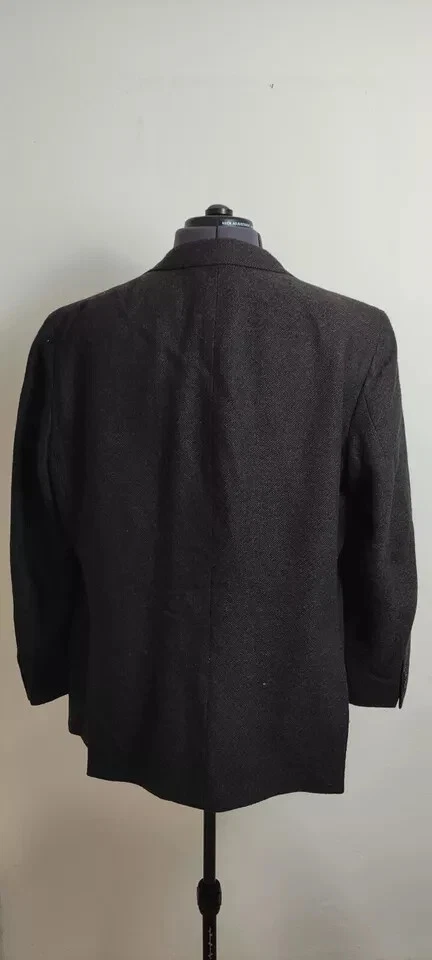 Brooks Brothers Mens Casual Jacket 2 Button Wool Nylon Silk Brown Size 58 46 - Image 4 of 4
