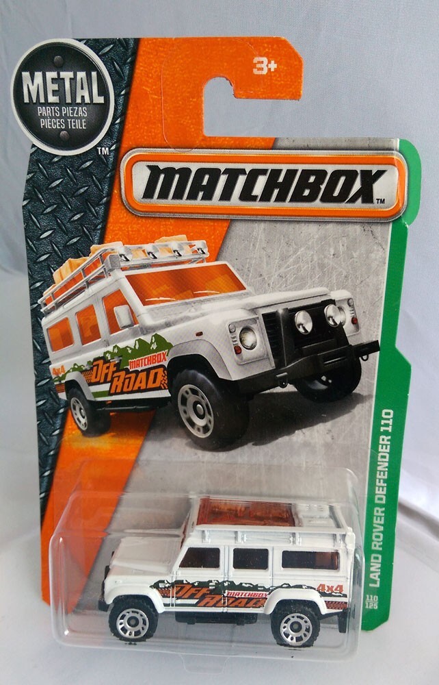 2016 Matchbox MBX Explorers Land Rover Defender 110 SUV, White