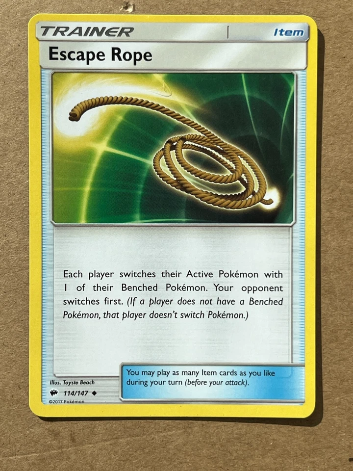 4x Escape Rope (114/147) SM: Burning Shadow - '17 - Uncommon - NM - Pokemon TCG - Image 2 of 3