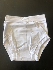 Girls Ballet Dance Briefs Shorts Gymnastics Underwear White Size L Handmade New