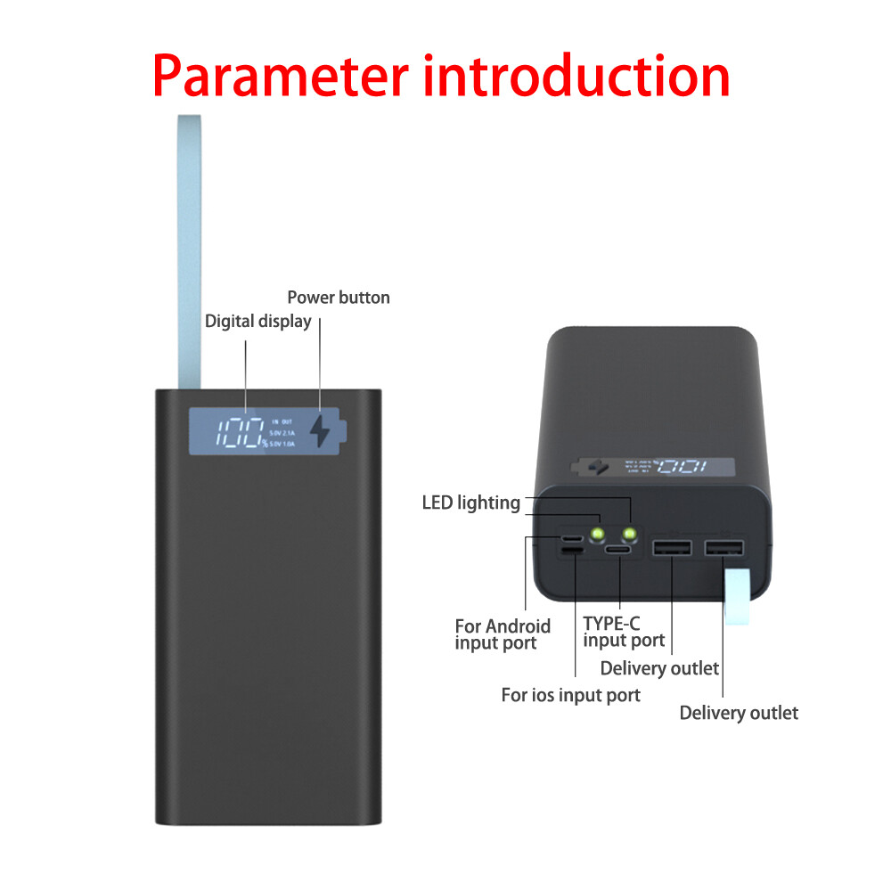 Portable 18650 Power Bank DIY Case No Welding Needed