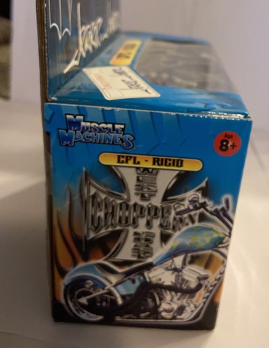 Muscle Machines CFL RIGID DC Collectible Jesse James WC Chopper 1:18 For Ages 8+ - Picture 2 of 3