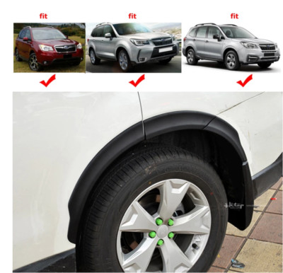 For Subaru Forester Fender Flare Kit Wheel Arch Cover Trim Black ABS 2013-2018 M