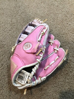 breast cancer awareness baseball gloves