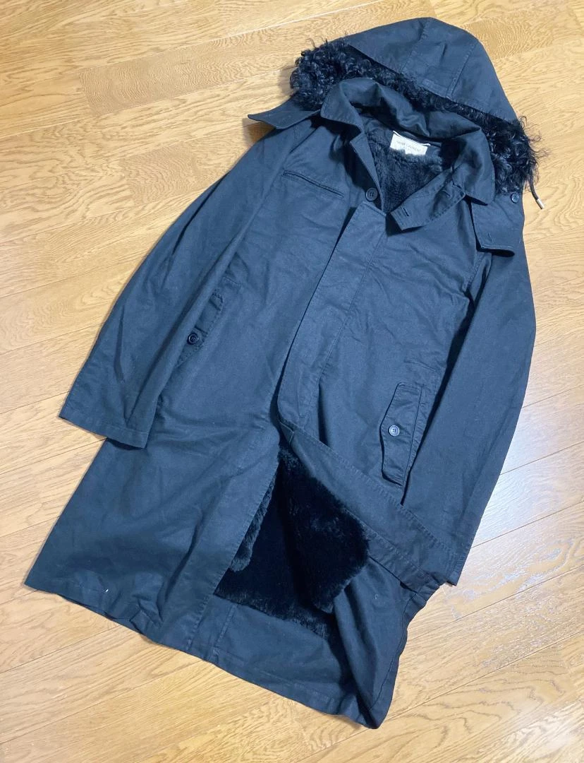 SAINT LAURENT (YSL) Cappotto Saint Laurent Paris 17Aw pelliccia di agnello fodera shearling mods 46