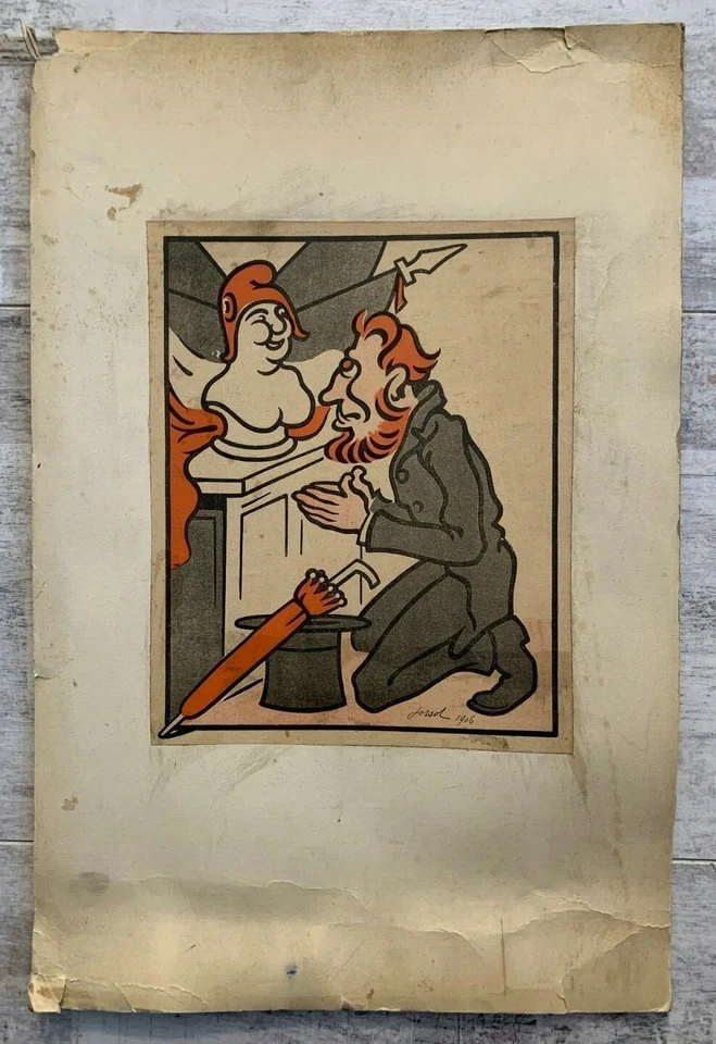 Henri JOSSOT (1866-1951) Caricature de la République Bonnet Phrygien 1906 - Photo 3/4